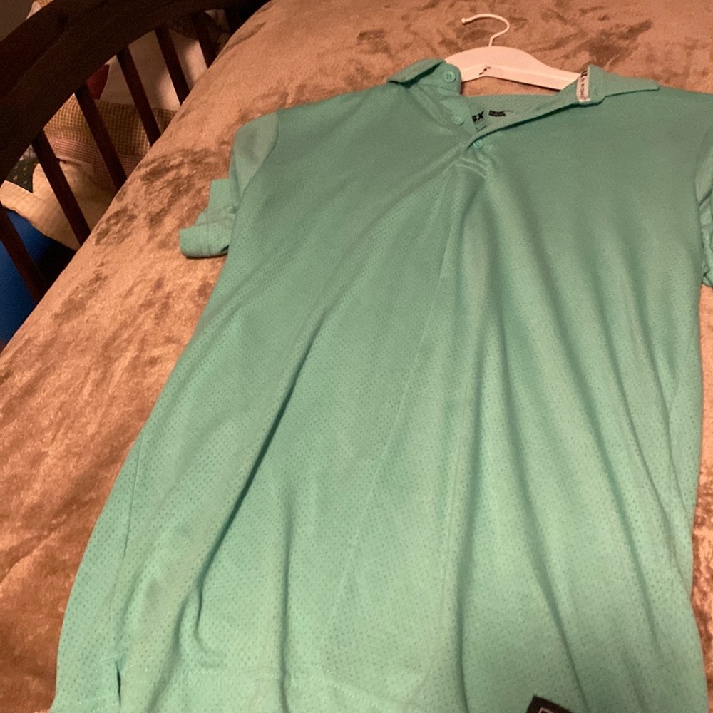 light blue polo
